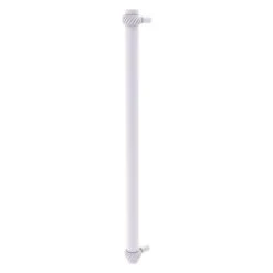 Allied Brass Matte White 18-in Refrigerator Pull With Twisted Accents