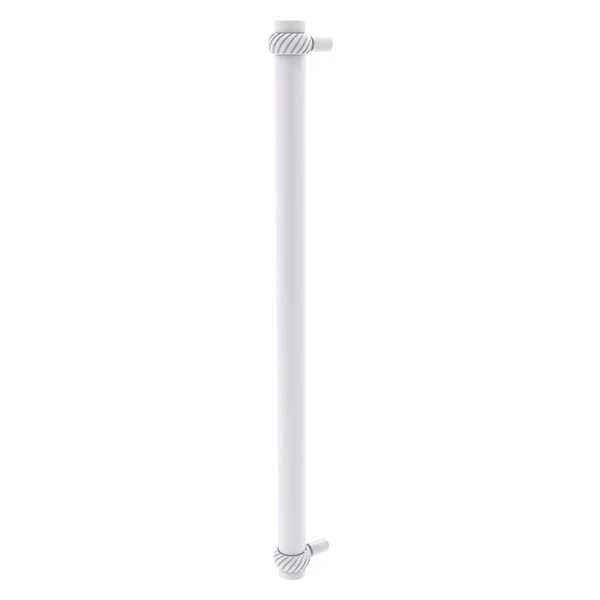 Allied Brass Matte White 18-in Refrigerator Pull With Twisted Accents 1 Allied Brass Matte White 18-in Refrigerator Pull With Twisted Accents