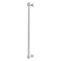 Allied Brass Matte White Finish 18-in Refrigerator Pull With Grooved Accents