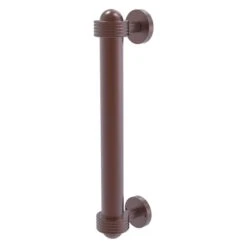 Allied Brass Antique Copper 8-in Door Pull With Grooved Accents