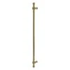 Allied Brass Retro Wave Unlacquered Brass 18-in Refrigerator Pull