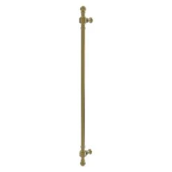 Allied Brass Retro Wave Unlacquered Brass 18-in Refrigerator Pull
