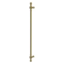 Allied Brass Retro Wave Satin Brass 18-in Refrigerator Pull