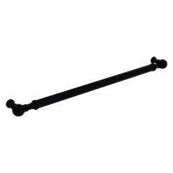 Allied Brass Matte Black 18-in Refrigerator Pull