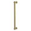 Allied Brass Satin Brass Finish 18-in Refrigerator Pull With Grooved Accents