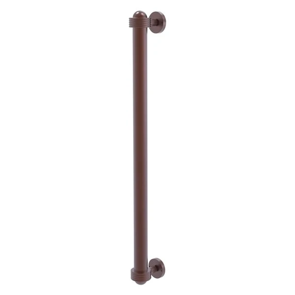Allied Brass Antique Copper Finish 18-in Refrigerator Pull With Grooved Accents 1 Allied Brass Antique Copper Finish 18-in Refrigerator Pull With Grooved Accents