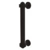 Allied Brass Oil-Rubbed Bronze 8-in Door Pull With Grooved Accents