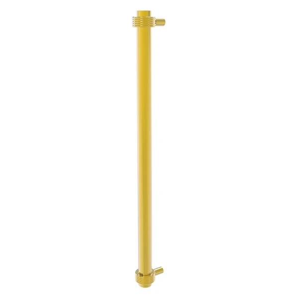 Allied Brass Polished Brass 18-in Refrigerator Pull With Grooved Accents 1 Allied Brass Polished Brass 18-in Refrigerator Pull With Grooved Accents