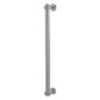 Allied Brass Satin Nickel Finish 18-in Refrigerator Pull With Dotted Accents