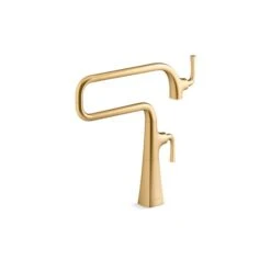 KOHLER Graze Brass Deck-Mount Pot Filler Faucet