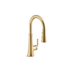 KOHLER Tone Brass Pull-Down Single-Handle Kitchen Sink Faucet