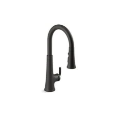 KOHLER Tone Touchless Pull-Down Kitchen Sink Faucet With KOHLER® Konnect - Black