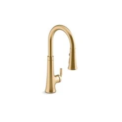 KOHLER Tone Brass Touchless Pull-Down Single-Handle Kitchen Sink Faucet