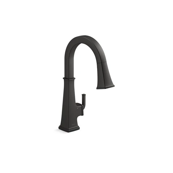 KOHLER Riff Black Touchless Pull-Down Kitchen Sink Faucet With KOHLER® Konnect 1 KOHLER Riff Black Touchless Pull-Down Kitchen Sink Faucet With KOHLER® Konnect