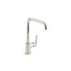 KOHLER Purist Nickel Single-Hole Kitchen Sink Faucet With 8-in Spout