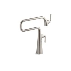 KOHLER Graze Stainless Steel Deck-Mount Pot Filler Faucet