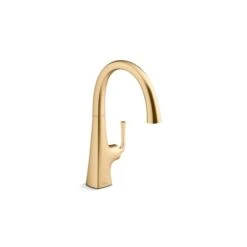 KOHLER Graze Brass Bar Sink Faucet With Swing Spout