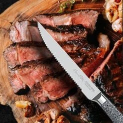 Zachvo Marble Serrated Steak Knives - Set Of 8 -Alliedbas Shop 330972997 AlternateImage3 l