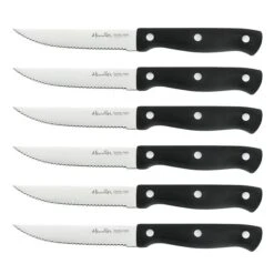 Zachvo Full-Tang German Stainless Steel Steak Knives - Set Of 6