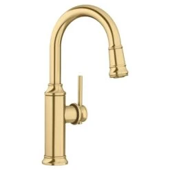 Blanco Empressa Satin Gold 1-Handle Deck Mount Residential Bar And Kitchen Faucet 8 Blanco Empressa Satin Gold 1-Handle Deck Mount Residential Bar And Kitchen Faucet -Alliedbas Shop 330992817 MainImage 001 l