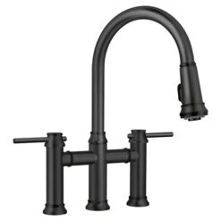 Blanco Empressa Matte Black 2-Handle Deck Mount Pull-Down Residential Kitchen Faucet 8 Blanco Empressa Matte Black 2-Handle Deck Mount Pull-Down Residential Kitchen Faucet -Alliedbas Shop 330992820 MainImage 001 l