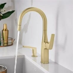 Blanco Rivana Satin Gold 1-Handle Deck Mount Residential Bar And Kitchen Faucet 7 Blanco Rivana Satin Gold 1-Handle Deck Mount Residential Bar And Kitchen Faucet -Alliedbas Shop 330992828 AlternateImage2 l