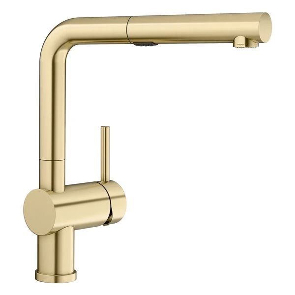 Blanco Linus Satin Gold 1-Handle Deck Mount Pull-Out Residential Kitchen Faucet 1 Blanco Linus Satin Gold 1-Handle Deck Mount Pull-Out Residential Kitchen Faucet