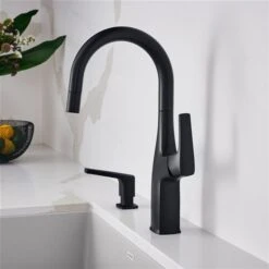 Blanco Rivana Matte Black 1-Handle Deck Mount Residential Bar And Kitchen Faucet