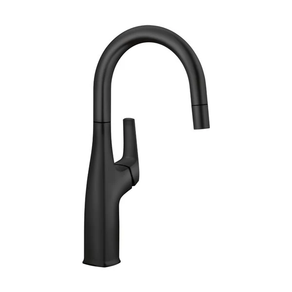 Blanco Rivana Matte Black 1-Handle Deck Mount Residential Bar And Kitchen Faucet 5 Blanco Rivana Matte Black 1-Handle Deck Mount Residential Bar And Kitchen Faucet - Image 5