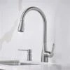 Blanco Atura PVD Steel 1-Handle Deck Mount Pull-Down Residential Kitchen Faucet