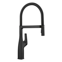 Blanco Rivana Matte Black 1-Handle Deck Mount Pull-Down Residential Kitchen Faucet 7 Blanco Rivana Matte Black 1-Handle Deck Mount Pull-Down Residential Kitchen Faucet -Alliedbas Shop 330992836 MainImage 001 l