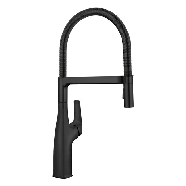 Blanco Rivana Matte Black 1-Handle Deck Mount Pull-Down Residential Kitchen Faucet 3 Blanco Rivana Matte Black 1-Handle Deck Mount Pull-Down Residential Kitchen Faucet - Image 3