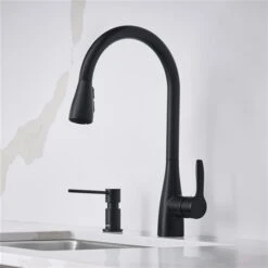 Blanco Atura Matte Black 1-Handle Deck Mount Pull-Down Residential Kitchen Faucet 8 Blanco Atura Matte Black 1-Handle Deck Mount Pull-Down Residential Kitchen Faucet -Alliedbas Shop 330992847 AlternateImage1 l