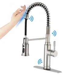 Clihome 19.25-in Nickel Touch Kitchen Faucet With Pull Down Sprayer -Alliedbas Shop 330992856 MainImage 001 l