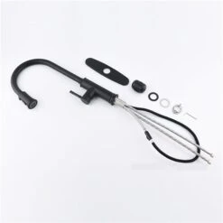 Clihome 19.68-in Black Kitchen Faucet With Pull Out Sprayer 9 Clihome 19.68-in Black Kitchen Faucet With Pull Out Sprayer -Alliedbas Shop 330992859 AlternateImage4 l