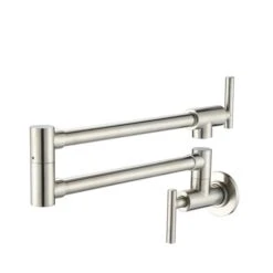 Clihome 18.26-in Nickel Wall Mount Pot Filler Faucet -Alliedbas Shop 330992866 MainImage 001 l