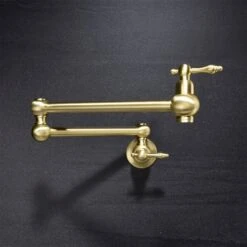 Clihome 18.26-in Wall Mount Pot Filler Faucet - Gold -Alliedbas Shop 330992867 AlternateImage1 l