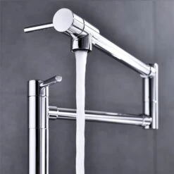 Clihome 18.26-in Chrome Pot Filler Faucet With Extension Shank