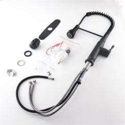 Clihome 19.25-in Touch Kitchen Faucet With Pull Down Sprayer - Black 7 Clihome 19.25-in Touch Kitchen Faucet With Pull Down Sprayer - Black -Alliedbas Shop 330992874 AlternateImage4 l