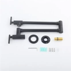 Clihome 18.26-in Wall Mount Pot Filler Faucet - Black -Alliedbas Shop 330992875 AlternateImage3 l