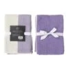IH Casa Decor 3-Piece Lavender Dual Waffle Kitchen Towels