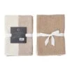 IH Casa Decor 3-Piece Tan Dual Waffle Kitchen Towels