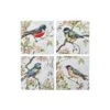 IH Casa Decor 4-Piece Spring Bird Square Ceramic Trivet