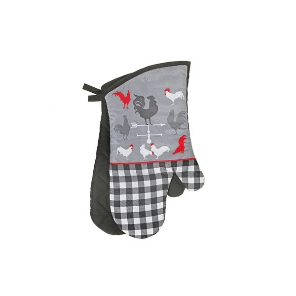 IH Casa Decor 2-Piece Farmhouse Rooster Oven Mitts 1 IH Casa Decor 2-Piece Farmhouse Rooster Oven Mitts