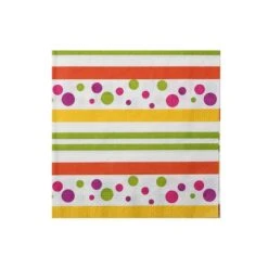 IH Casa Decor 20-Pack 3-Ply Paper Napkins (Party Polka Dots) - Set Of 6
