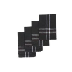 IH Casa Decor Black Napkins - Set Of 4