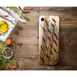 Fab Slabs Camphor Laurel 17.72-in L X 9.05-in W Natural Wood Antibacterial Cutting Board