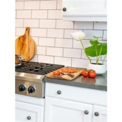 Fab Slabs Camphor Laurel 17.72-in L X 9.05-in W Natural Wood Antibacterial Cutting Board -Alliedbas Shop 331008944 AlternateImage3 l