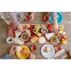 Fab Slabs Camphor Laurel 31.49-in L X 11.81-in W Natural Wood Antibacterial Grazing Platter 8 Fab Slabs Camphor Laurel 31.49-in L X 11.81-in W Natural Wood Antibacterial Grazing Platter -Alliedbas Shop 331008958 AlternateImage2 l