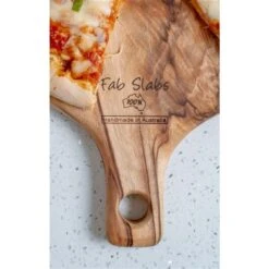 Fab Slabs Camphor Laurel 11.81-in L X 11.81-in W Natural Wood Antibacterial Pizza Board